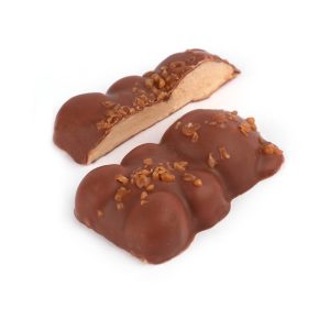 Ourson caramel – enrobage chocolat au lait