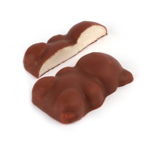 Oursons vanille – enrobage chocolat au lait